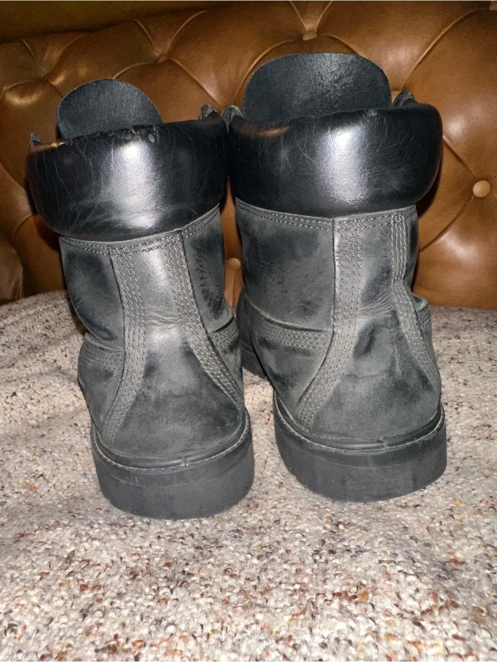 Classic Vintage Black Timberland Men’s Boots